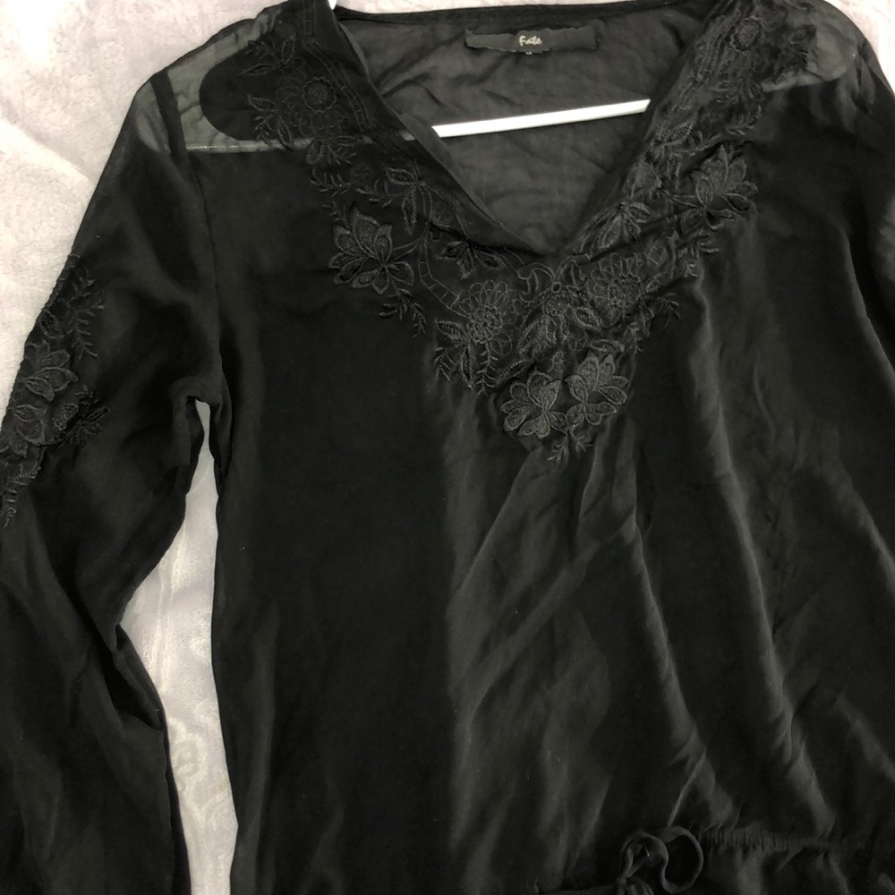 Black lace cover up